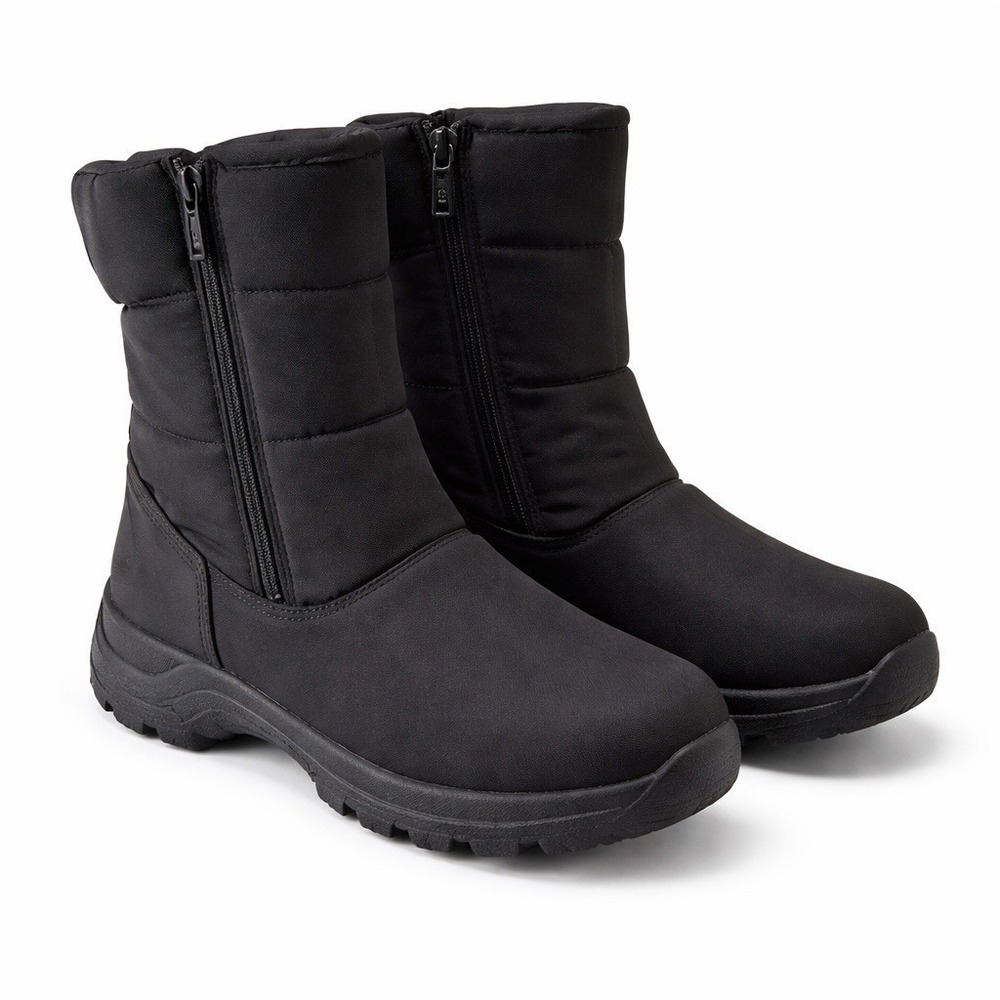 Propet Womens 9.5 Black Winter Boots‎ Waterproof Mid Zip Insulated Rain Snow